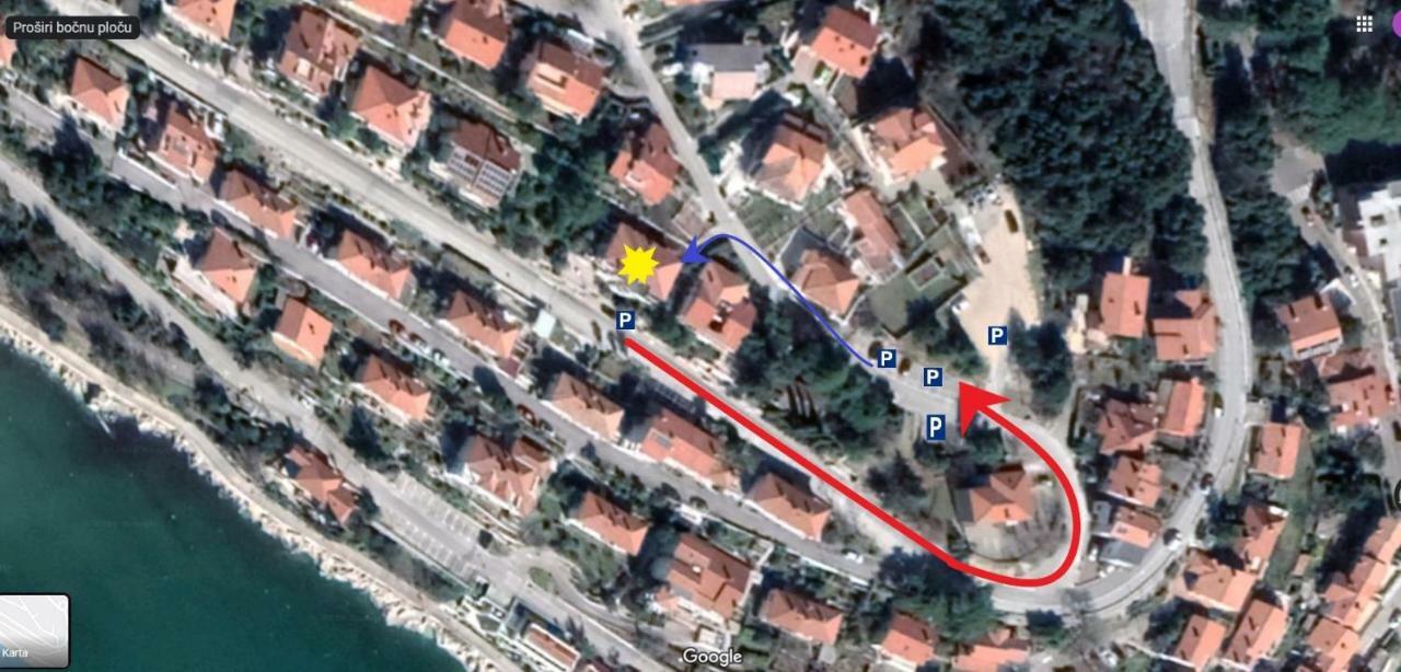 Milena Apartments Rabac Bagian luar foto